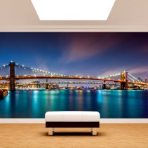 Fotomural o papel pintado puente de brooklyn new york
