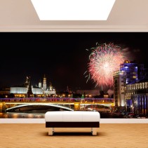 Fotomurales ciudad rusia de noche