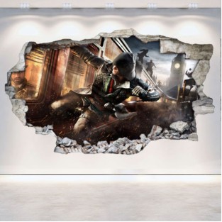 Vinilos agujero 3d videojuego assassin's creed
