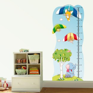 Medidor Infantil Animalitos en ala delta (Medida: 50 x 120 cm)