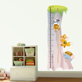 Medidor Infantil Animalitos Escalando (Medida: 50 x 120 cm)