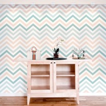 Fotomurales o papel pintado patrón líneas zigzag