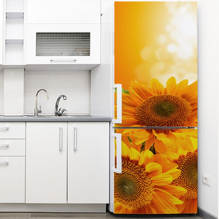 Vinilo para nevera girasoles