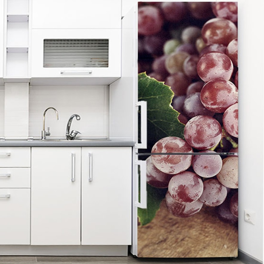 Vinilo para nevera uvas