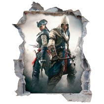 Vinilo agujero 3d assassin's creed 3