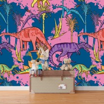 Fotomural o papel pintado infantil dinosaurios