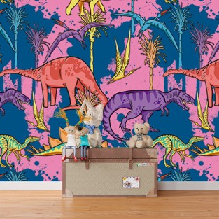 Fotomural o papel pintado infantil dinosaurios
