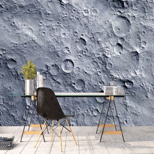 Papel pintado detalle superficie lunar Papel pintado detalle superficie lunar