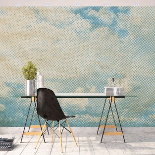 Papel pintado o fotomural cielo vintage con textura