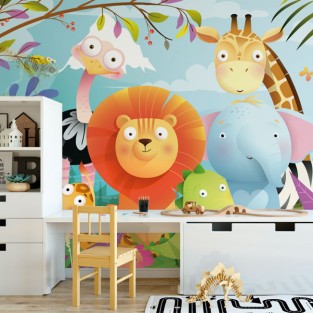 Papel pintado o fotomural dibujos animales infantil Papel pintado o fotomural dibujos animales infantil