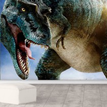 Papel pintado o fotomural dinosaurio tiranosaurio rex
