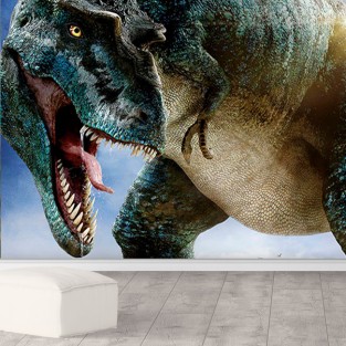 Papel pintado o fotomural dinosaurio tiranosaurio rex