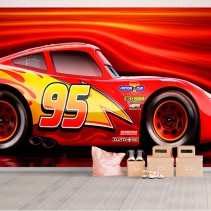 Papel pintado película rayo mcqueen cars 3 disney pixar