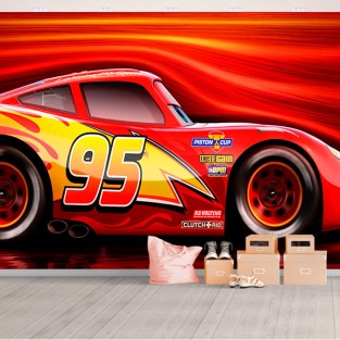 Papel pintado película rayo mcqueen cars 3 disney pixar