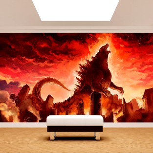 Papel pintado juvenil godzilla