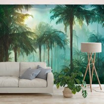 Papel pintado o fotomural selva o bosque tropical