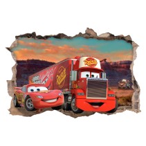 Vinilos y pegatinas agujero 3d disney cars 2