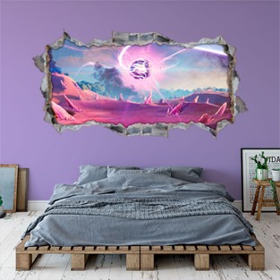 Vinilo pegatina fortnite agujero 3d Vinilo pegatina fortnite agujero 3d