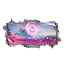 Vinilo pegatina fortnite agujero 3d