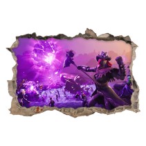 Pegatina fortnite agujero 3d videojuegos
