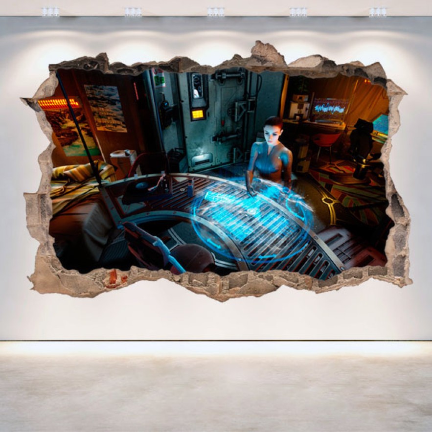 Vinilos decorativos agujeros 3d arktika 1