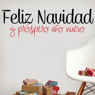 Vinilo decorativo texto "feliz navidad" Vinilo decorativo texto "feliz navidad"