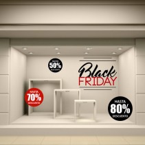 Vinilo para comercio texto black friday