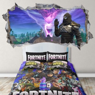 Vinilo decorativo agujero 3d pared videojuego fortnite Vinilo decorativo agujero 3d pared videojuego fortnite