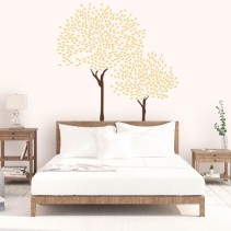 Vinilos decorativos pareja de árboles