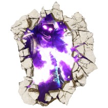 Vinilos decorativos fortnite agujero 3d pared