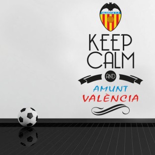 Pegatinas de vinilos fútbol keep calm and amunt valència Pegatinas de vinilos fútbol keep calm and amunt valència