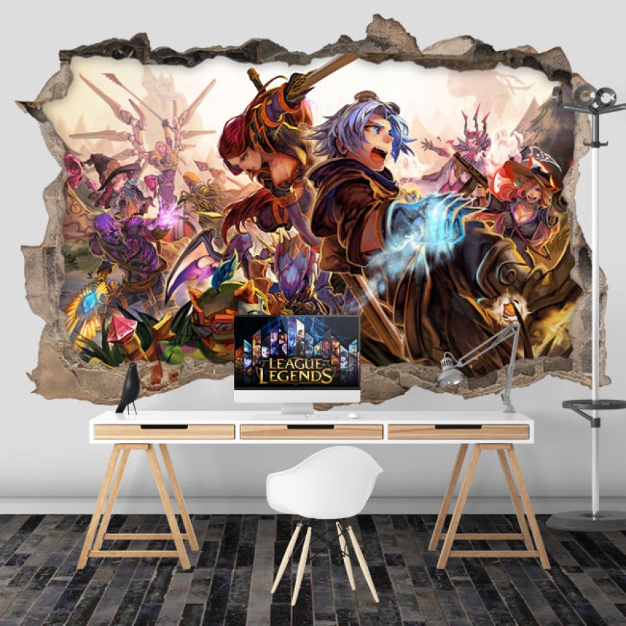Vinilos decorativos league of legends 3d