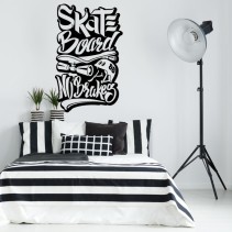 Pegatinas de vinilos frases skateboard