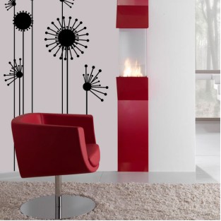 Vinilos decorativos de flores minimalistas
