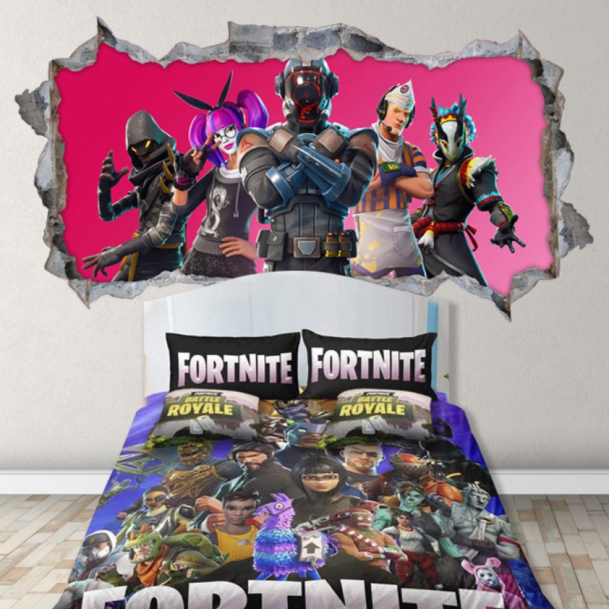 Vinilos decorativos 3d videojuego fortnite