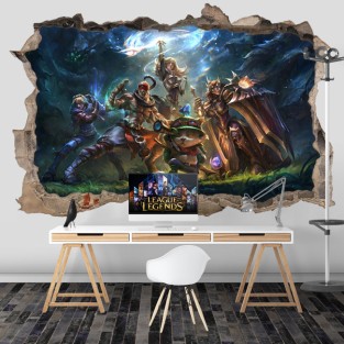 Vinilo o pegatina videojuego league of legends 3d Vinilo o pegatina videojuego league of legends 3d