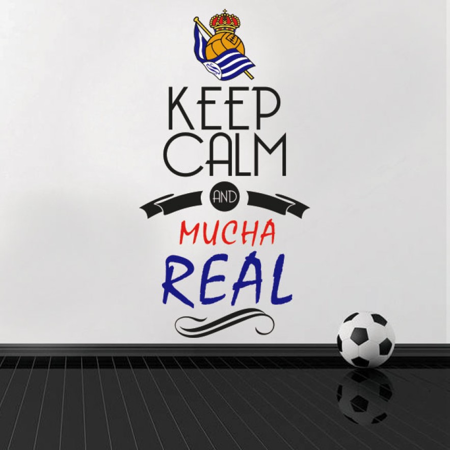 Pegatinas vinilos de fútbol keep calm and mucha real