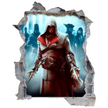 Vinilos agujeros 3d assassin's creed brotherhood