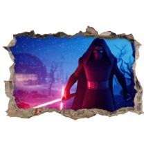 Vinilo decorativo agujero 3d kylo ren fortnite