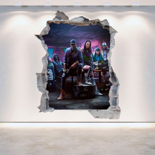 Vinilo agujero 3d watch dogs 2 Vinilo agujero 3d watch dogs 2