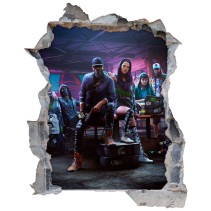 Vinilo agujero 3d watch dogs 2