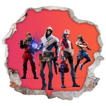 Vinilos decorativos fortnite agujero 3d