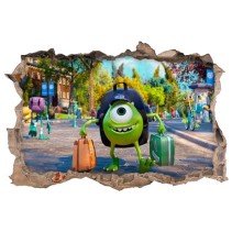 Vinilos agujero 3d monster university mike