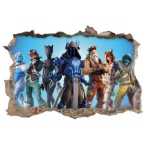 Pegatinas y vinilos agujeros 3d videojuego fortnite