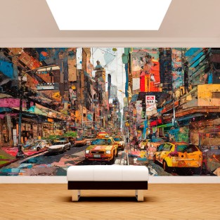 Fotomural o papel pintado ilustracion new york