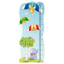 Medidor Infantil Animalitos en ala delta (Medida: 50 x 120 cm)