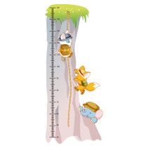 Medidor Infantil Animalitos Escalando (Medida: 50 x 120 cm)