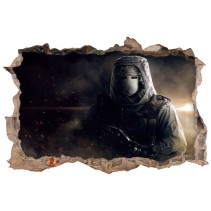 Vinilo agujero 3d videojuego tom clancy's rainbow six siege