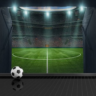 Fotomural tunel salida estadio futbol Fotomural tunel salida estadio futbol