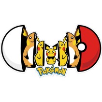 Vinilos decorativos pikachu pokémon
